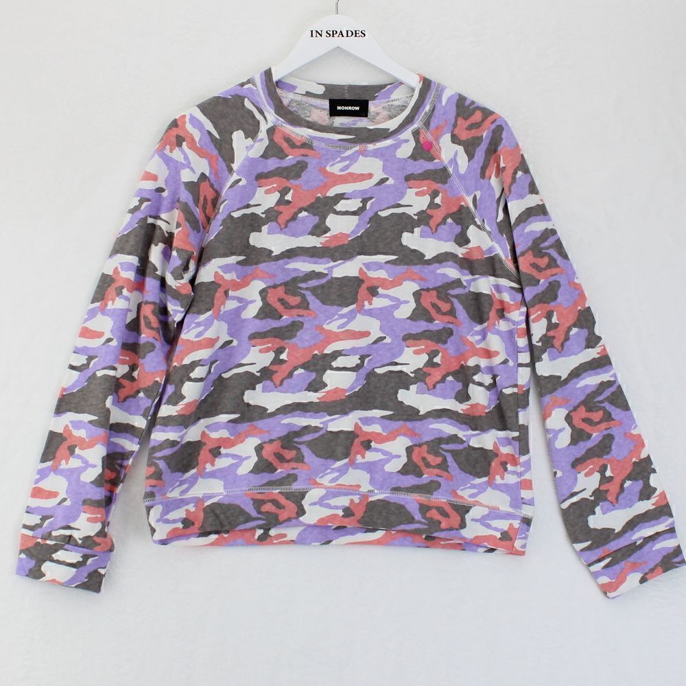 Monrow Supersoft Fleece Camo Sweatshirt